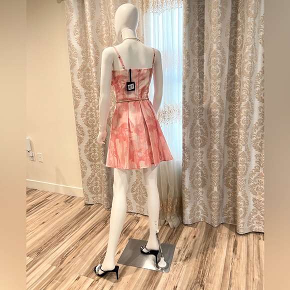 SISTE'S Made in Italy Salmon Pink Short dress Size 6 - Picture 4 of 7